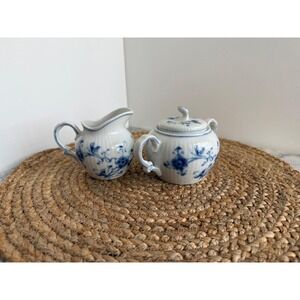 Vintage Sigma Victoria Blue cream and sugar set